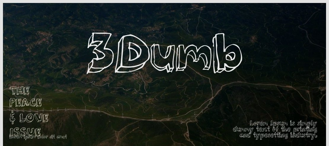 3Dumb Font Family