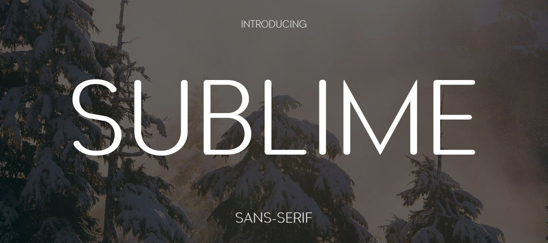 Sublime Font