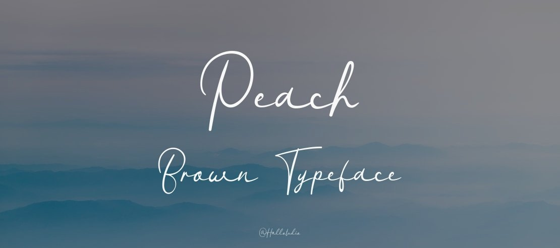 Peach Brown Font