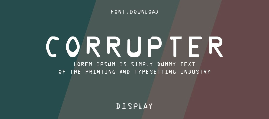 Corrupter Font