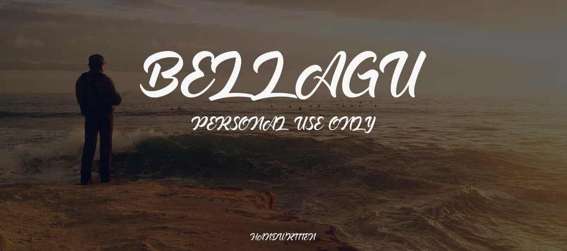 Bellagu Personal Use Only Font