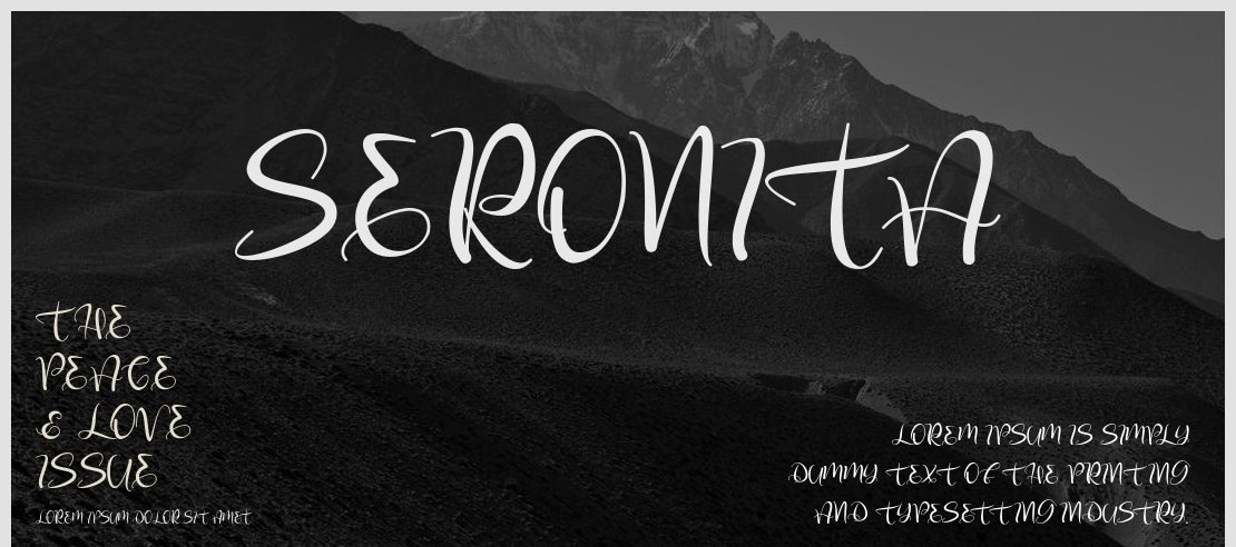 Seronita Font