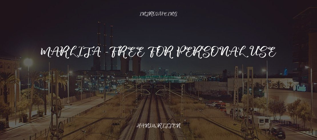 marlita -free for personal use Font