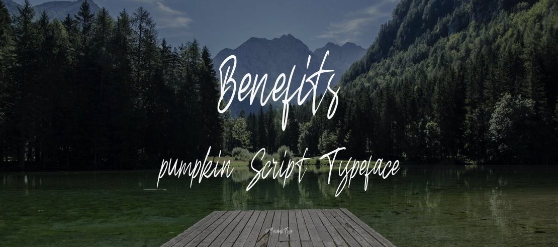 Benefits pumpkin Script Font