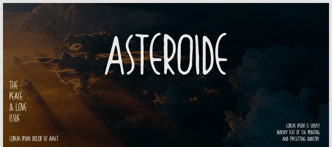 Asteroide Font