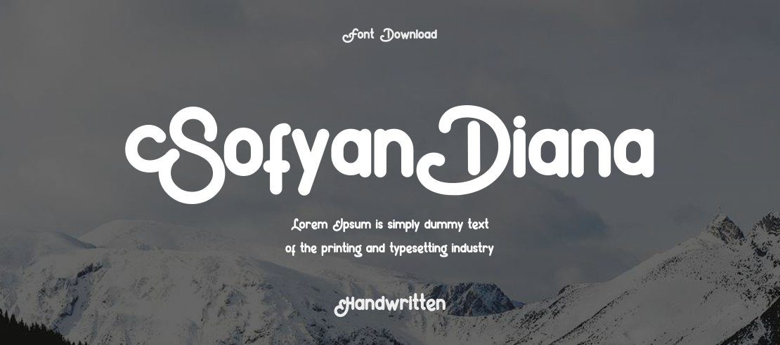 SofyanDiana Font