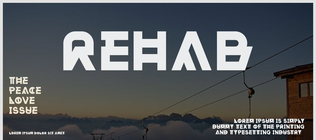 Rehab Font