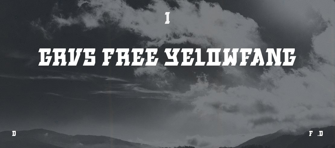 GRVS-FREE-YELOWFANG Font