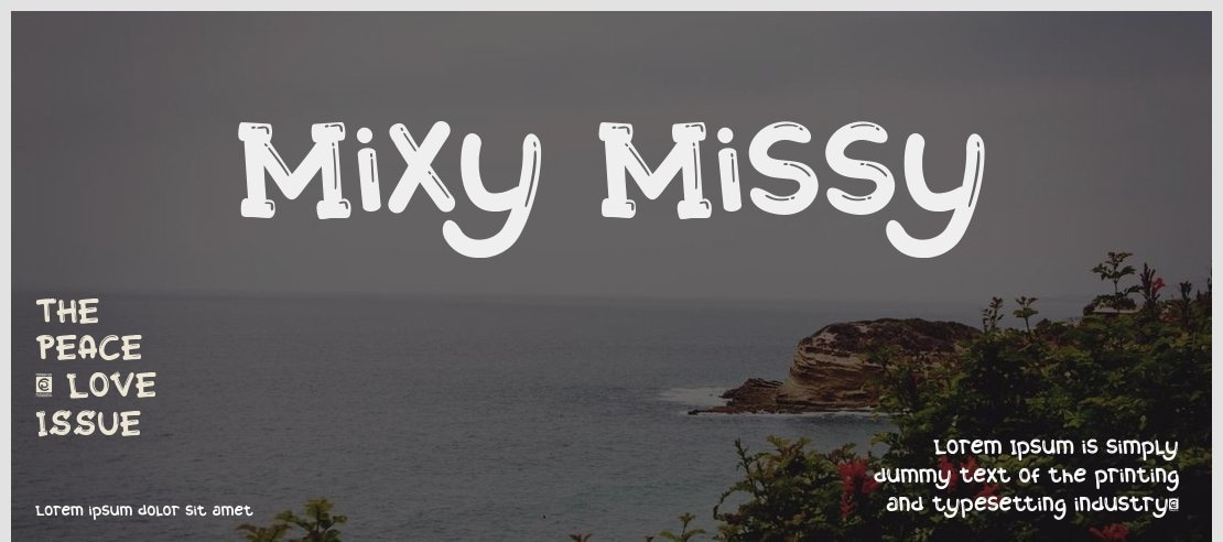 Mixy Missy Font