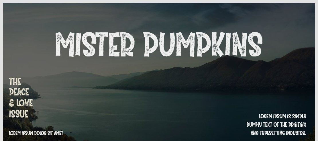 Mister Pumpkins Font