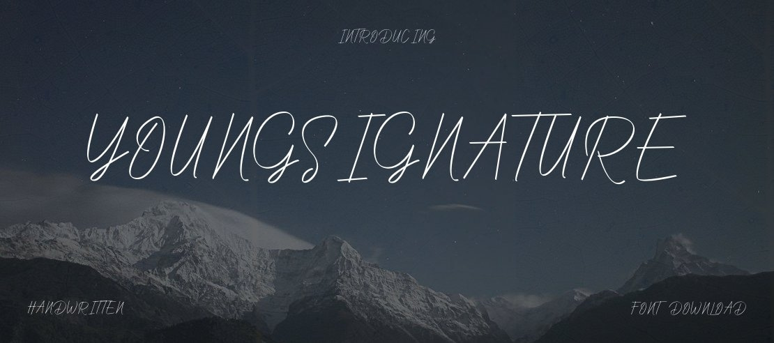 YoungSignature Font