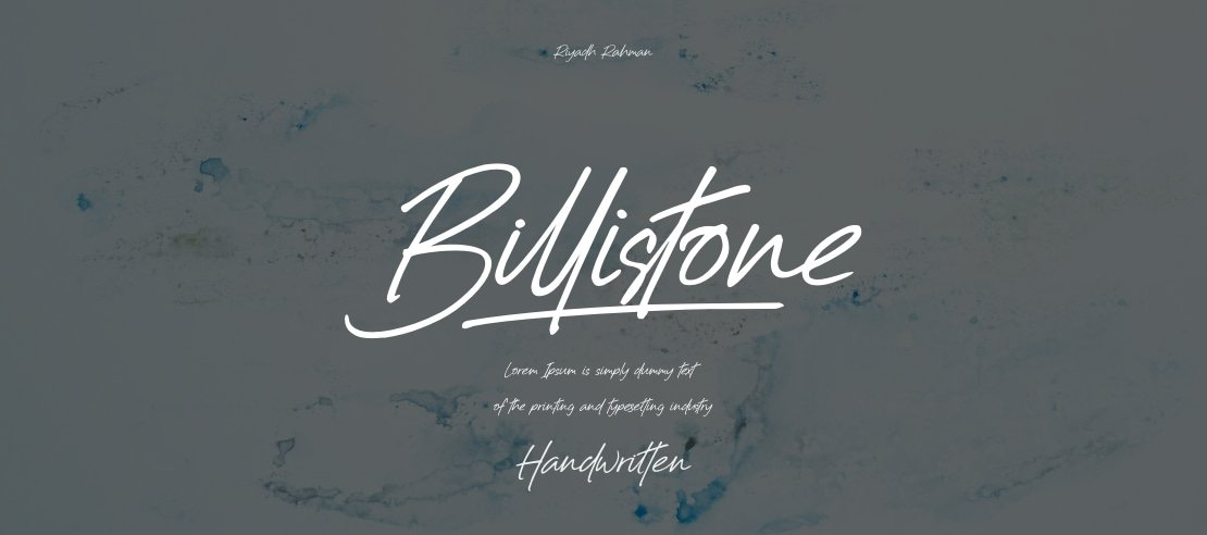 Billistone Font