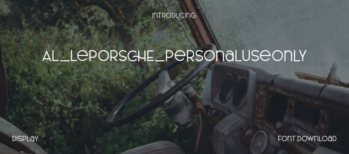 AL_LePORSCHE_PersonalUseOnly Font