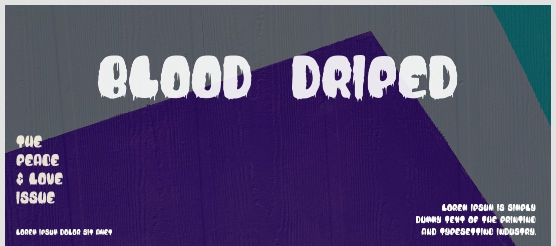 Blood  Driped Font
