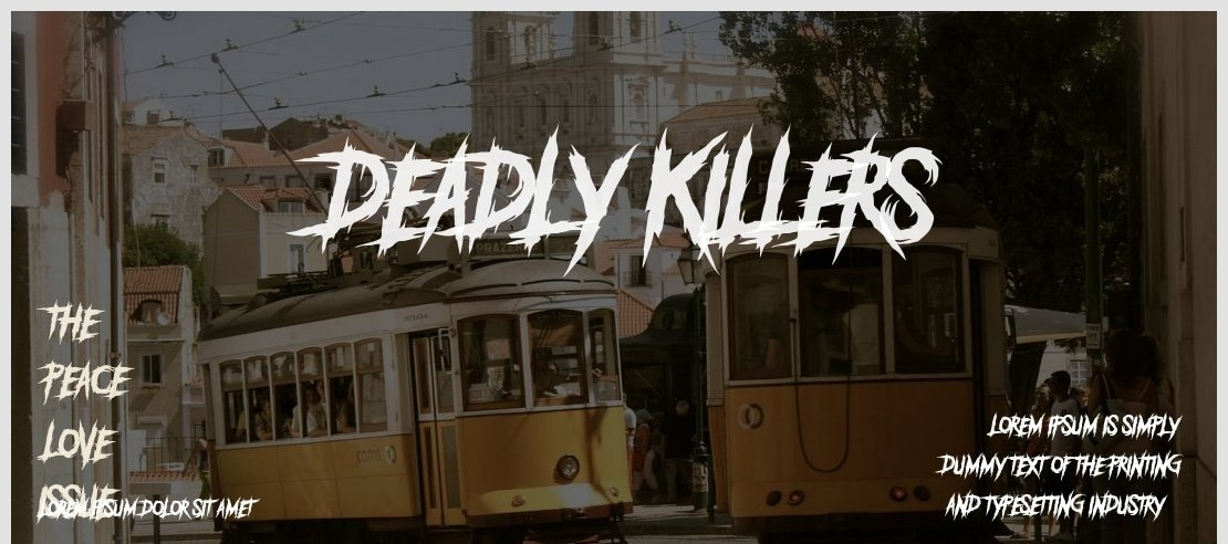 DEADLY KILLERS Font