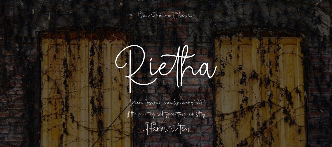 Rietha Font