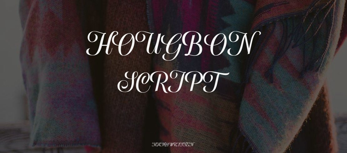 Hougbon Script Font