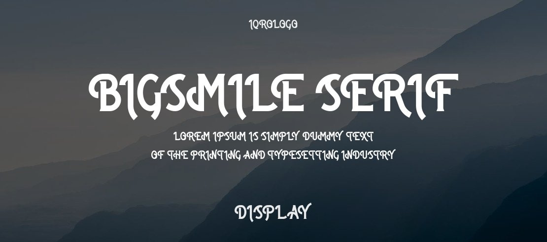 Bigsmile Serif Font