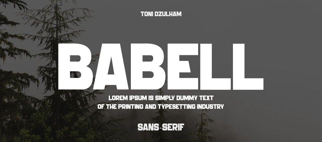 BABELL Font