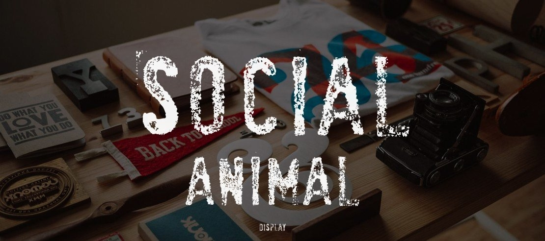 SociaL AnimaL Font