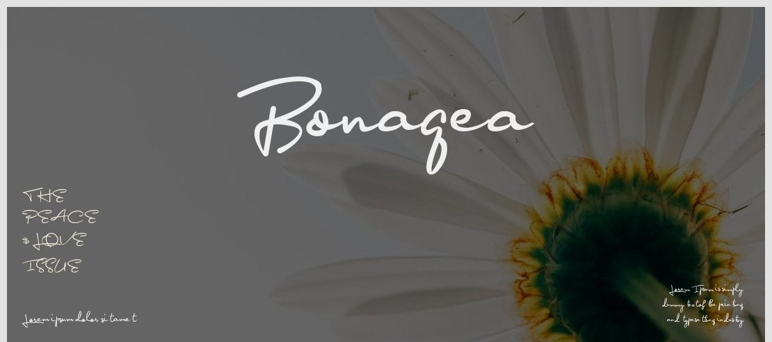Bonagea Font