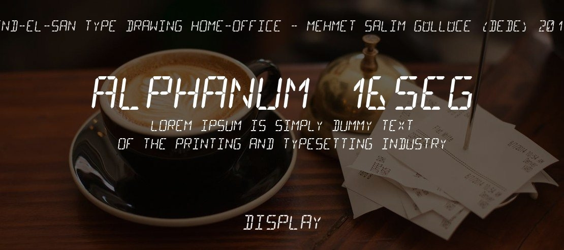 AlphaNum 16Seg Font