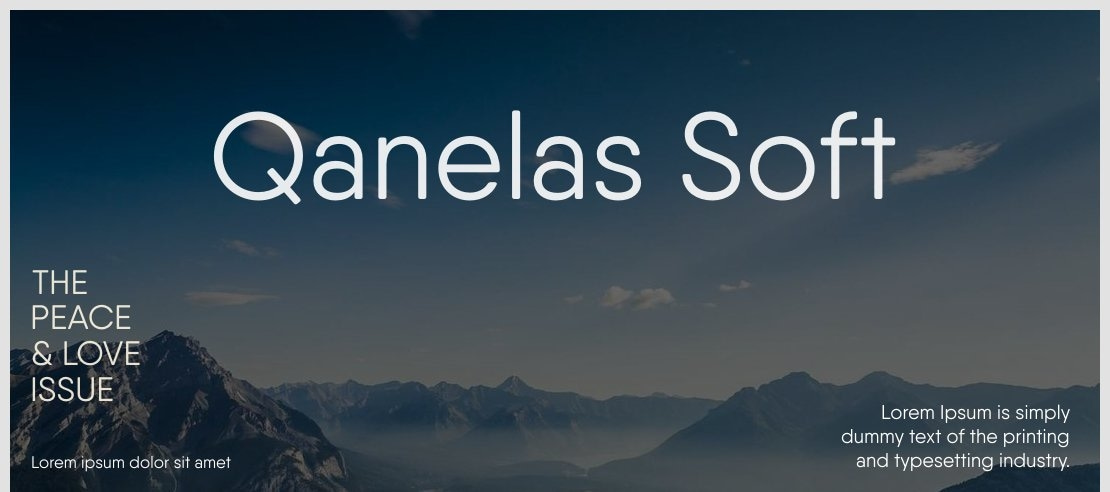 Qanelas Soft Font Family