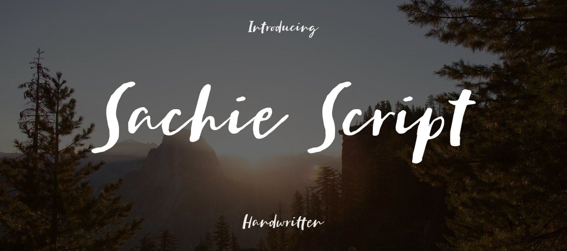 Sachie Script Font