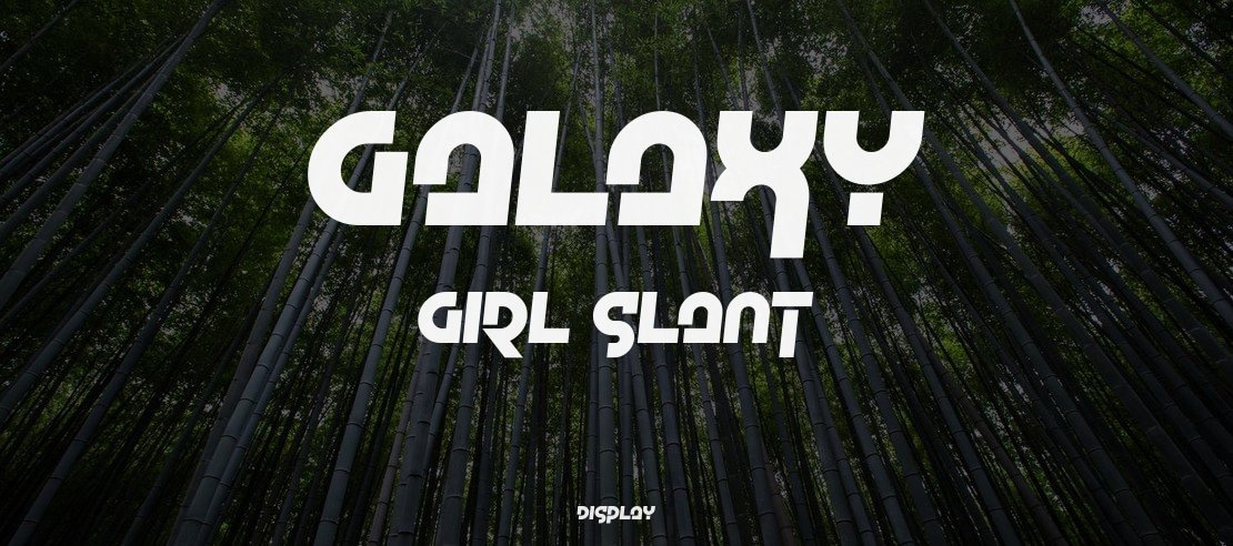 Galaxy Girl Slant Font Family