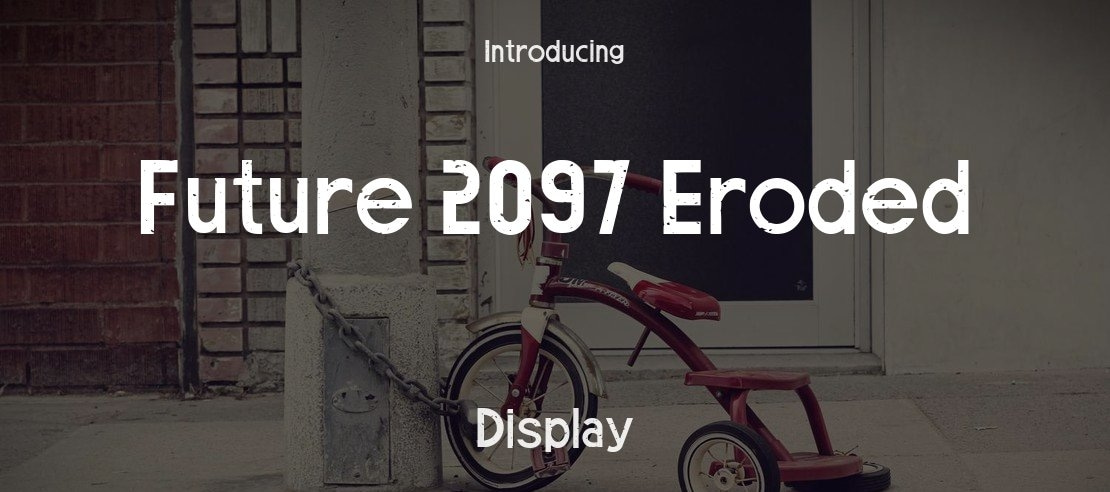 Future 2097 Eroded Font