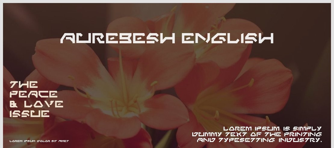 Aurebesh_english Font