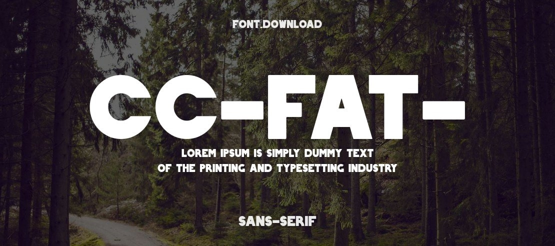 CC-Fat- Font