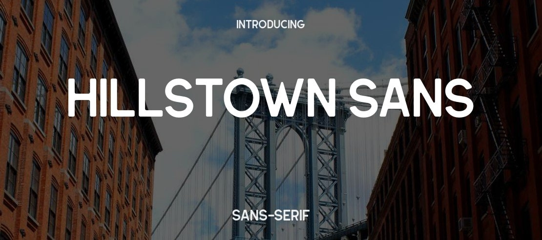 Hillstown Sans Font