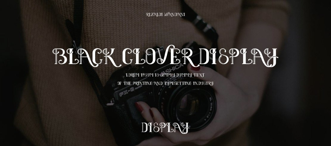 Black Clover Display Font