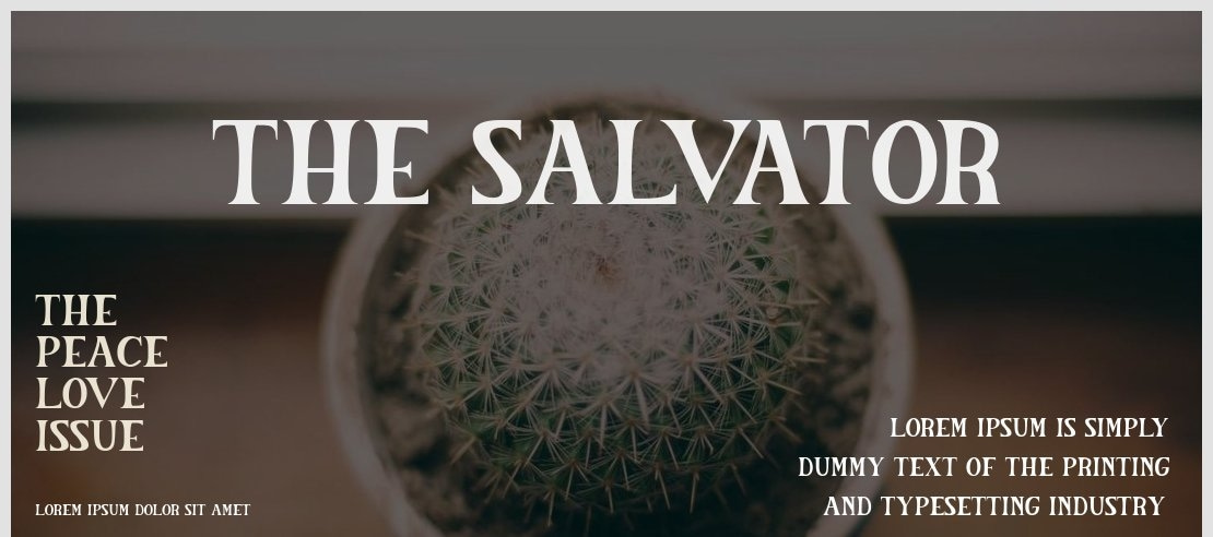 The Salvator Font