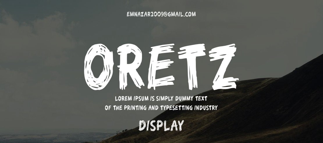 Oretz Font