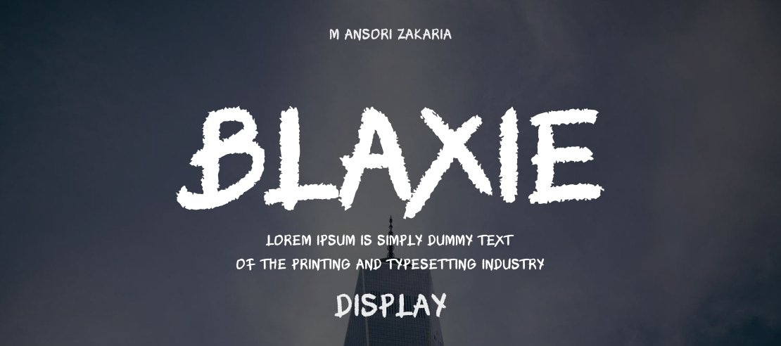 BLAXIE Font