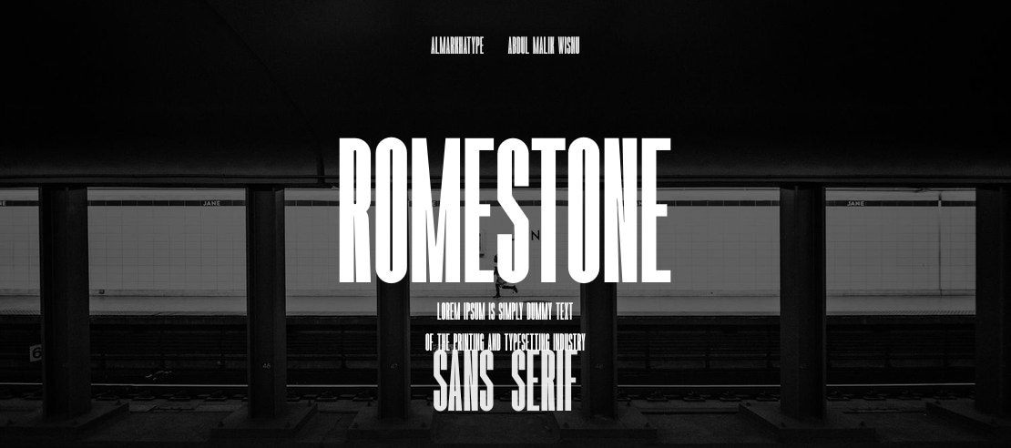 Romestone Font Family