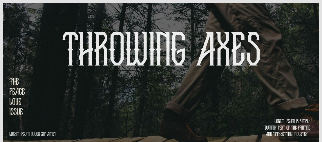 Throwing Axes Font Family