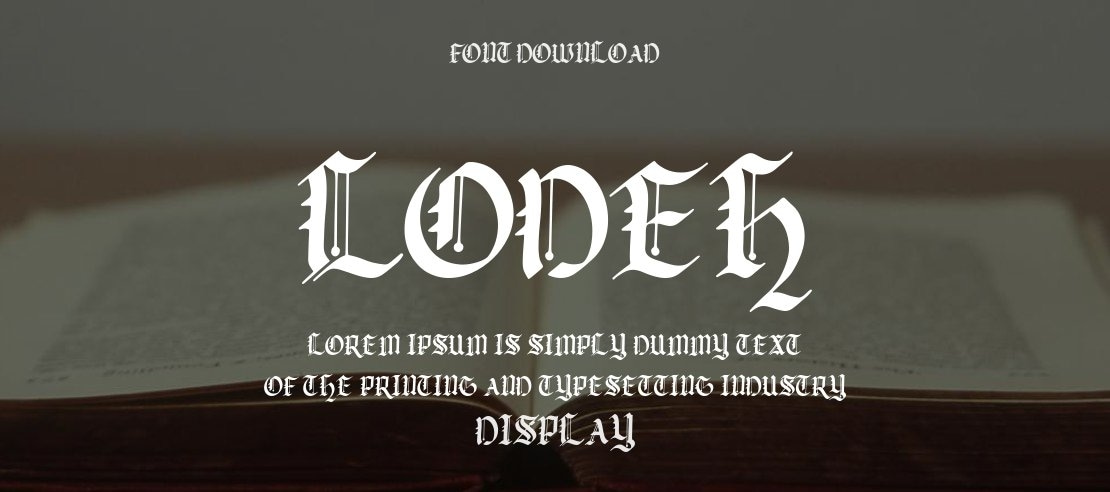 Lodeh Font