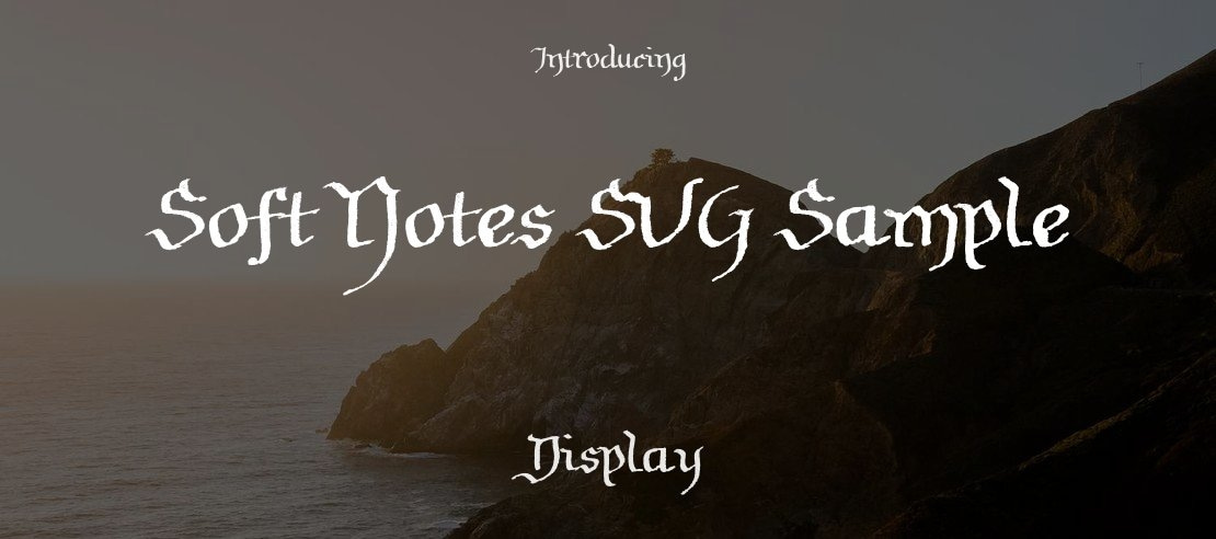 Soft Notes SVG Sample Font Family