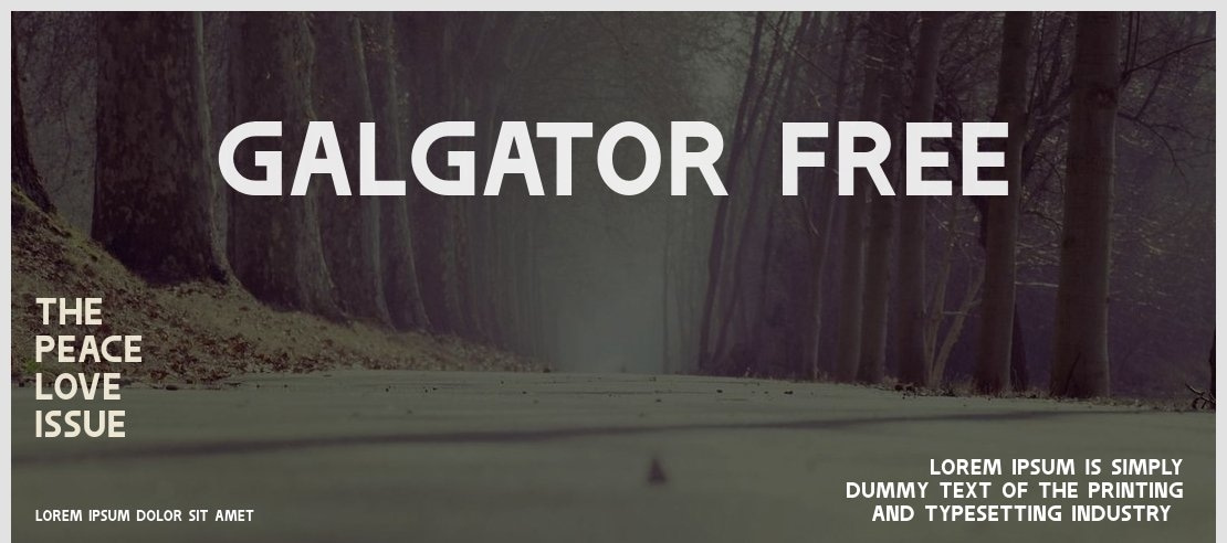 Galgator Free Font