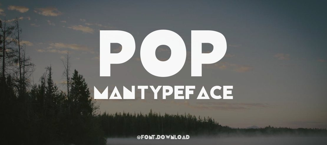 Pop Man Font