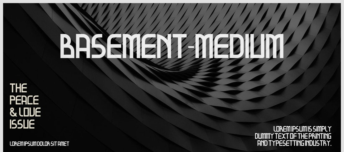 Basement-Medium Font