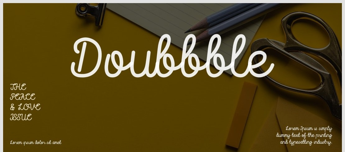 Doubbble Font