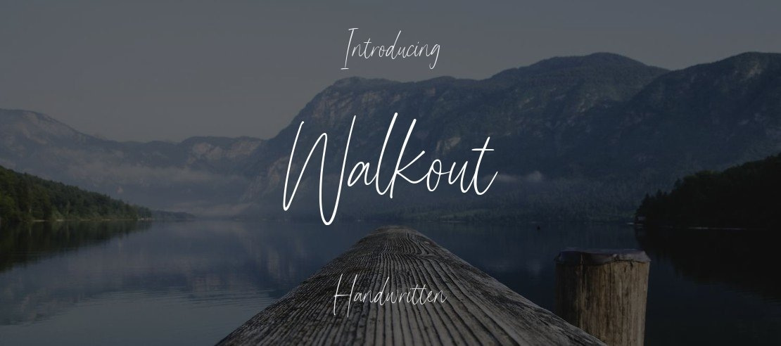 Walkout Font