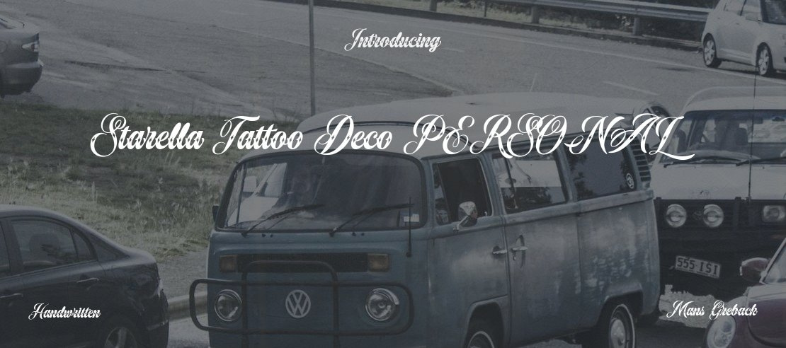 Starella Tattoo Deco PERSONAL Font Family