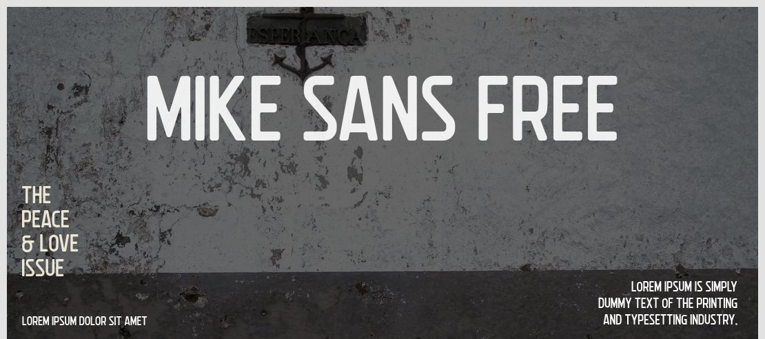 Mike Sans Free Font