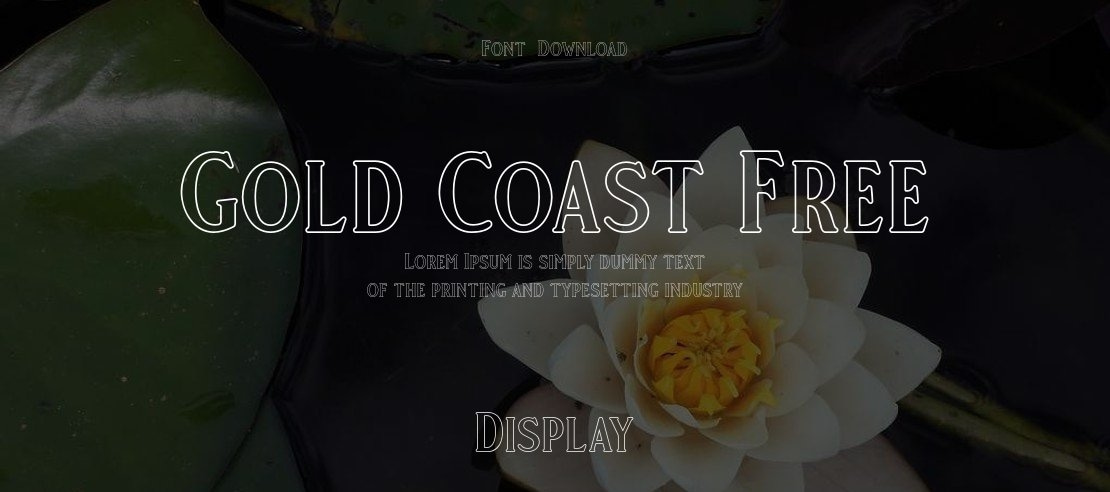Gold Coast Free Font Family