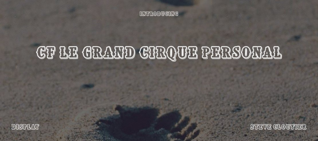 CF Le grand cirque Personal Font
